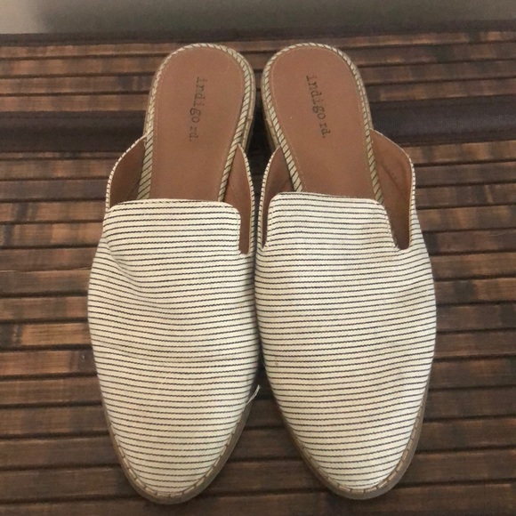Indigo Rein Shoes - Striped Mules